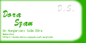 dora szam business card